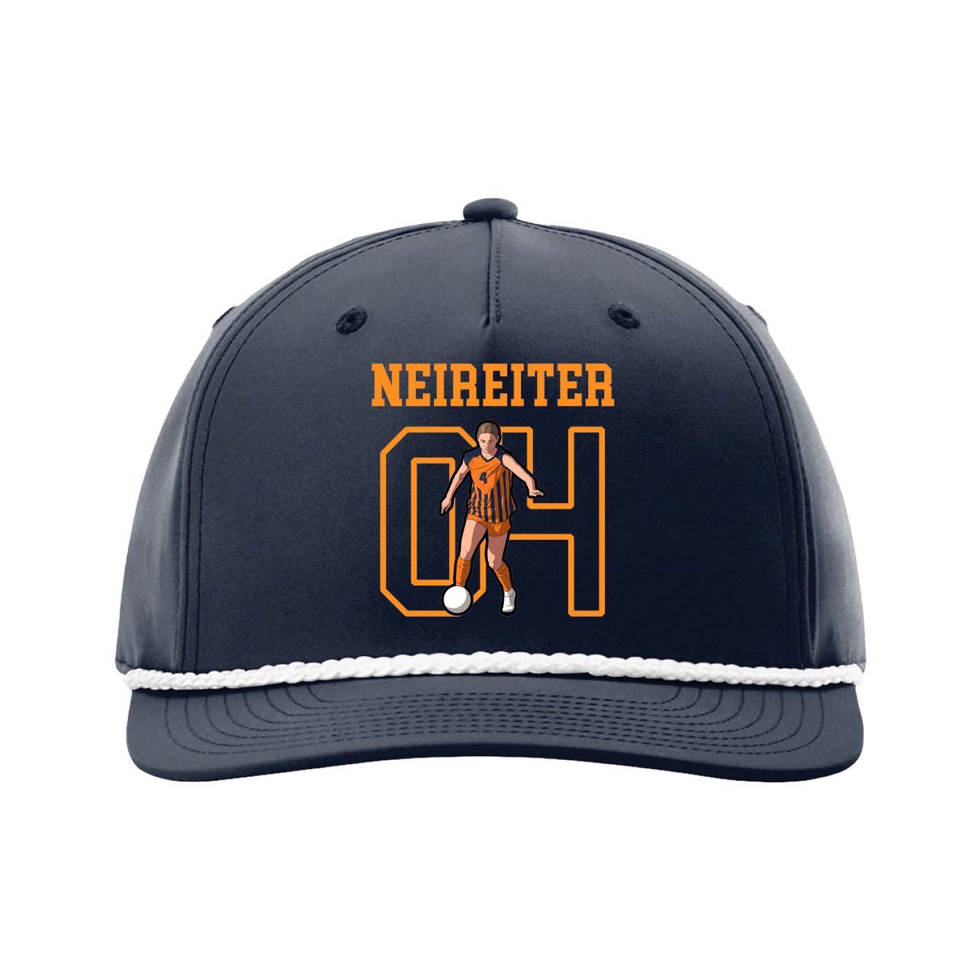 Five-Panel Classic Rope Cap — Shirsey in Navy
