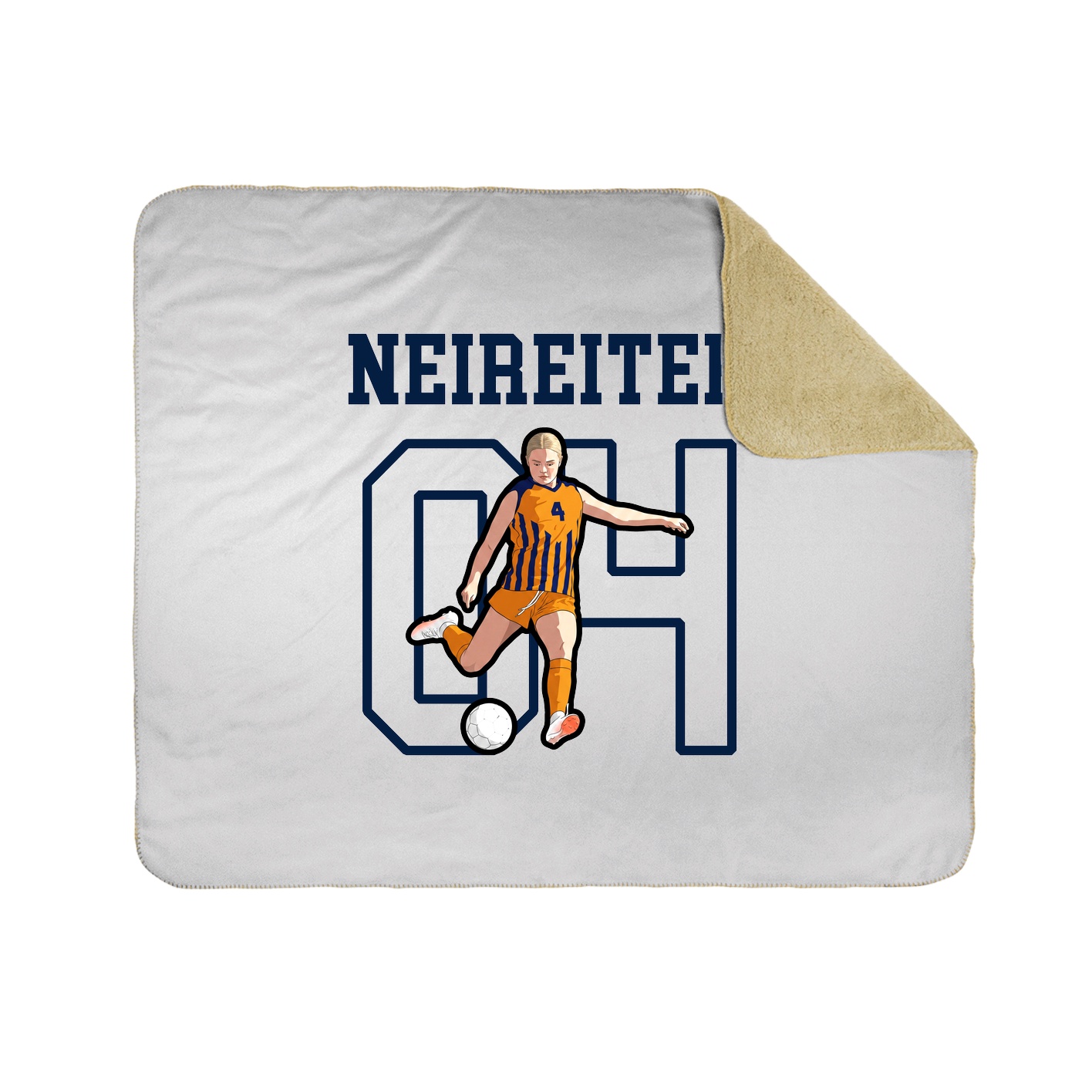 Throw Blanket — Shirsey in White