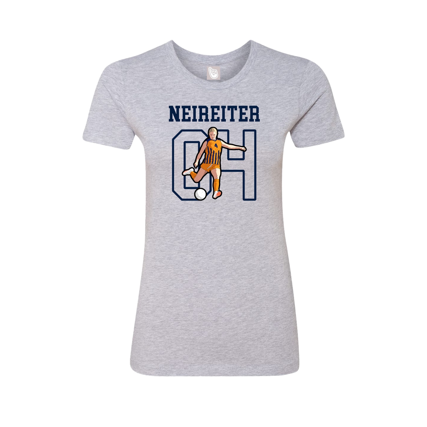 Fitted Women's Tee — Shirsey in Grey
