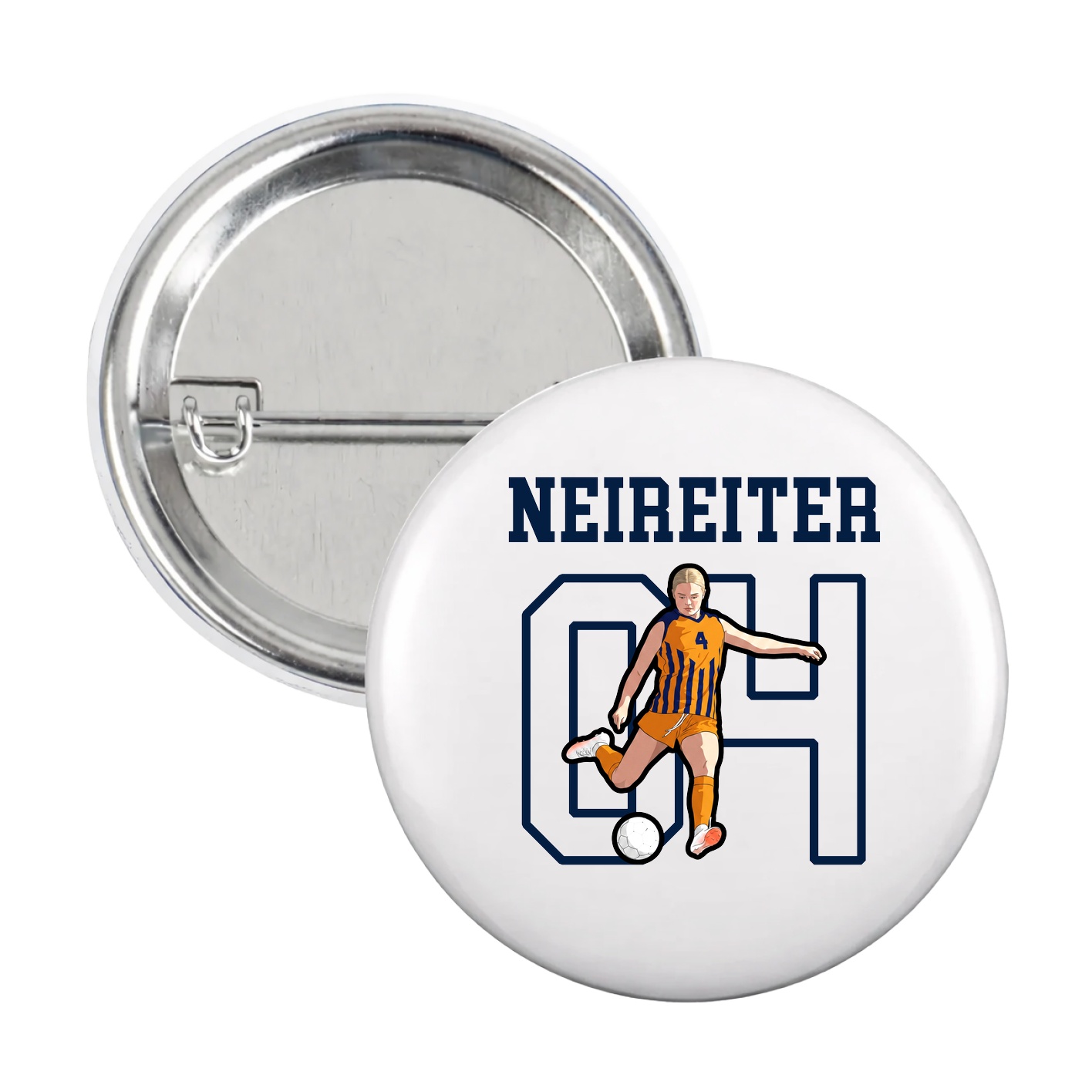Game Day Button — Shirsey in White