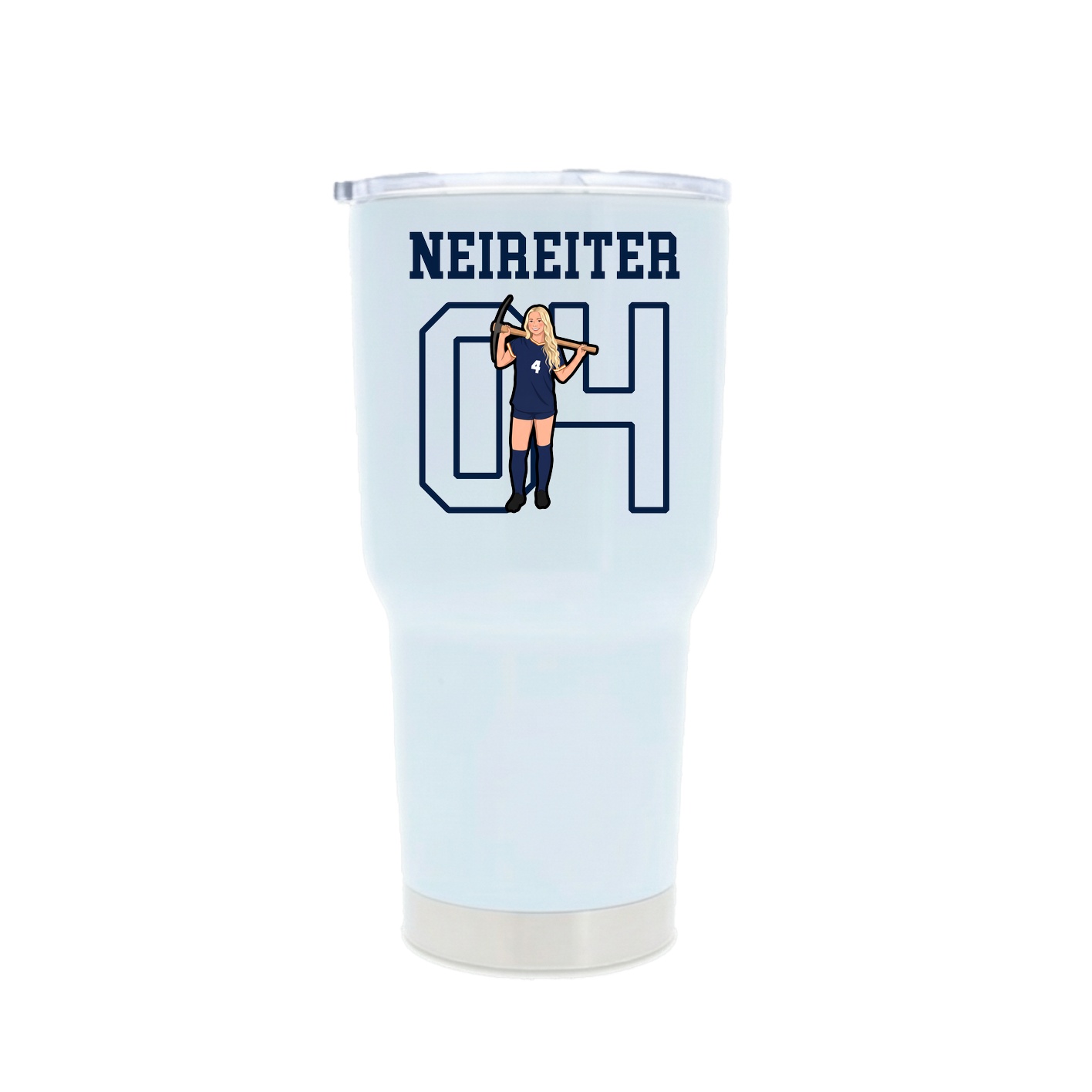 30oz Stainless Steel Tumbler — Shirsey in White