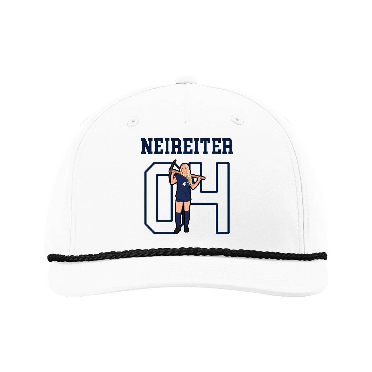 Five-Panel Classic Rope Cap — Shirsey in White