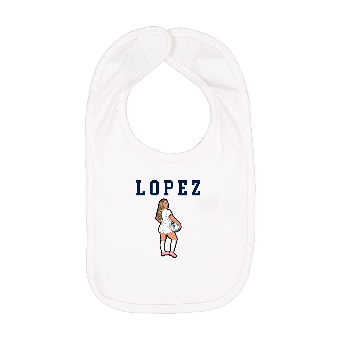 Infant Bib — Shirsey in White