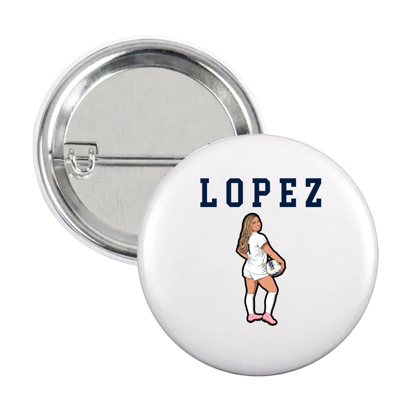 Game Day Button — Shirsey in White
