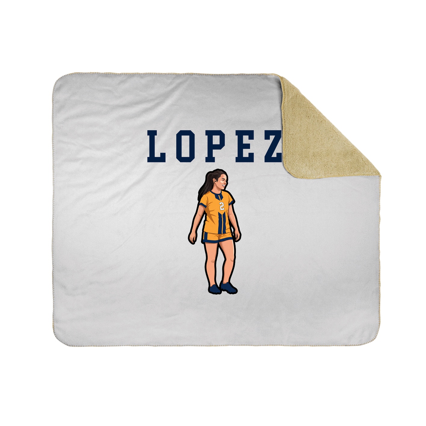 Throw Blanket — Shirsey in White