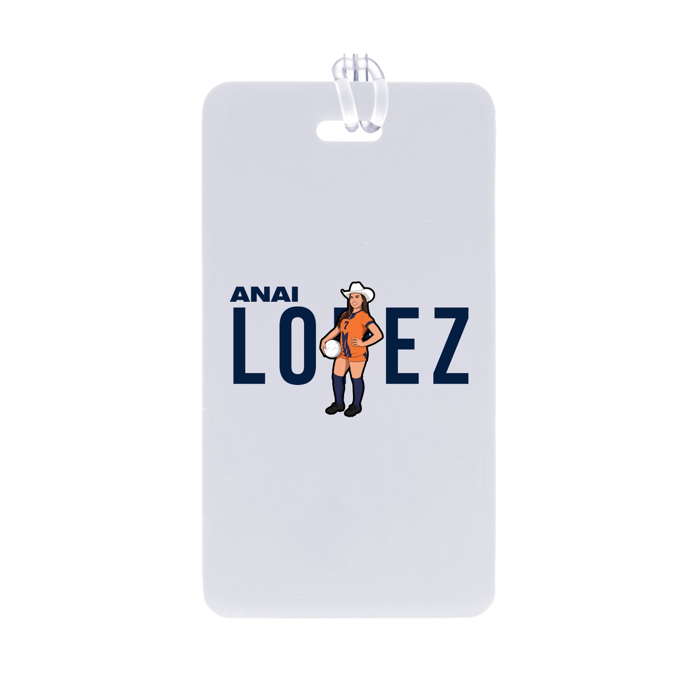 Bag Tag — Player Name in Classic