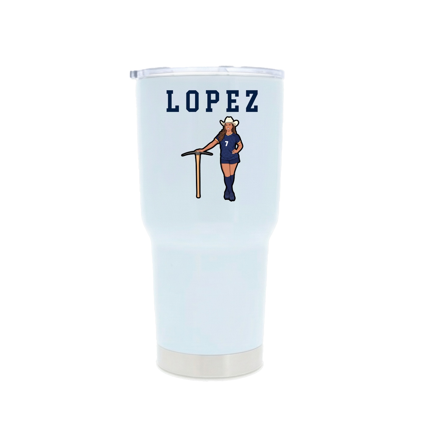 30oz Stainless Steel Tumbler — Shirsey in White