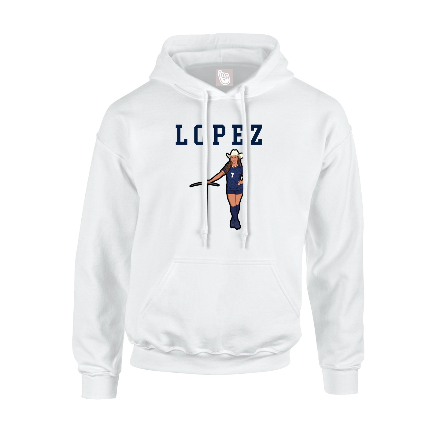 Hoodie — Shirsey in White