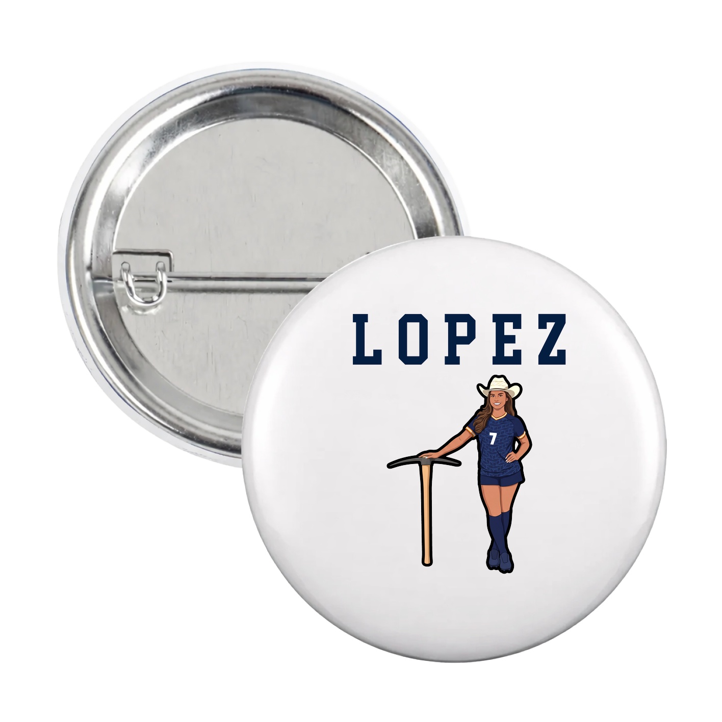 Game Day Button — Shirsey in White