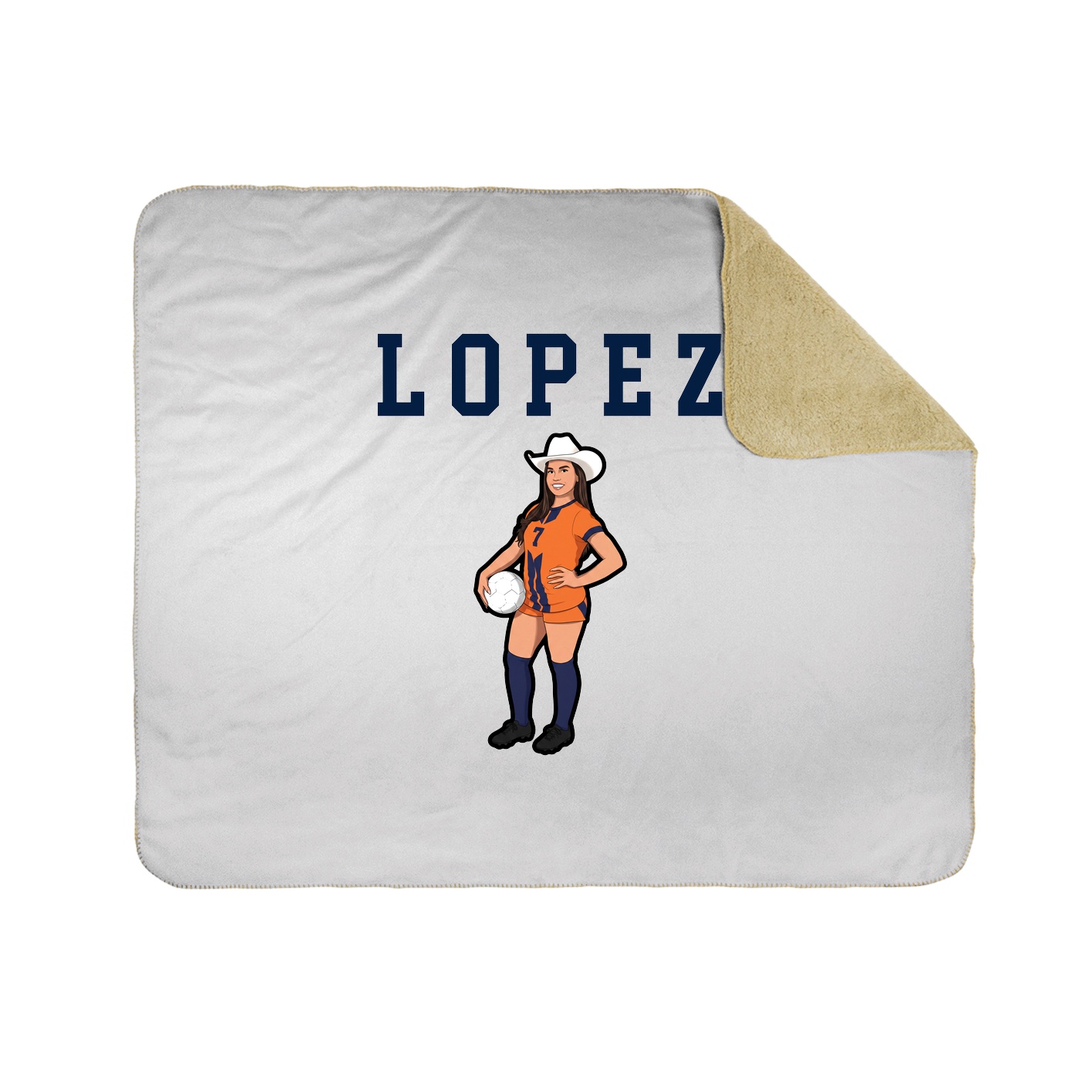 Throw Blanket — Shirsey in White
