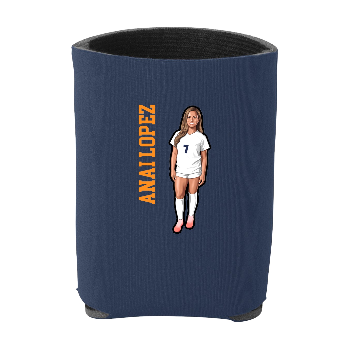 Can Holder — Name Vertical in Navy