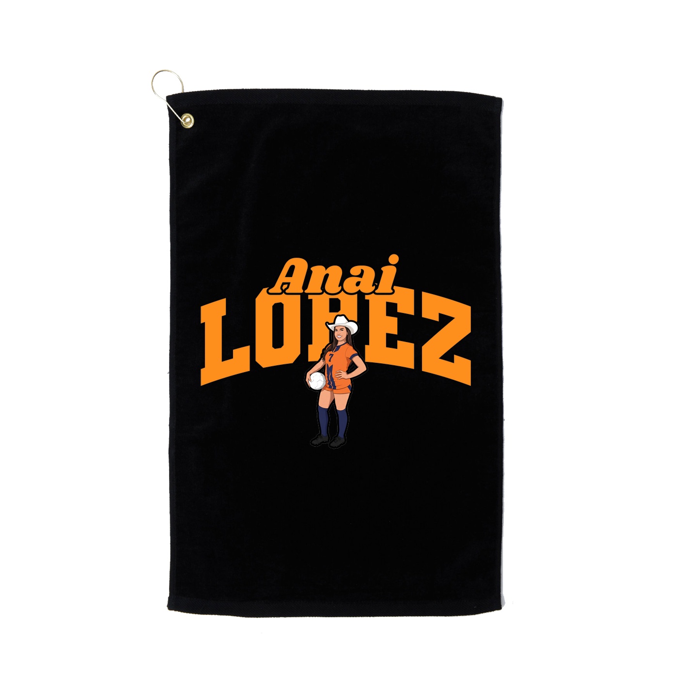 Golf Towel — Signature Arch in Black