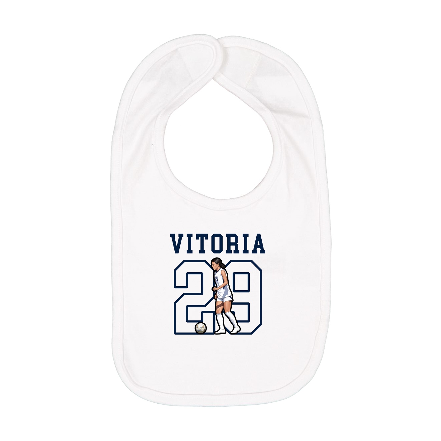Infant Bib — Shirsey in White