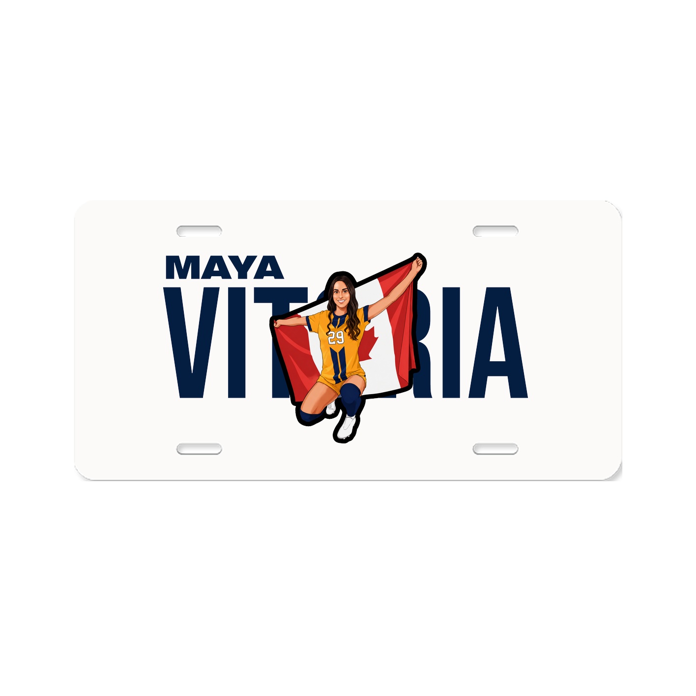 License Plate — Player Name in Classic