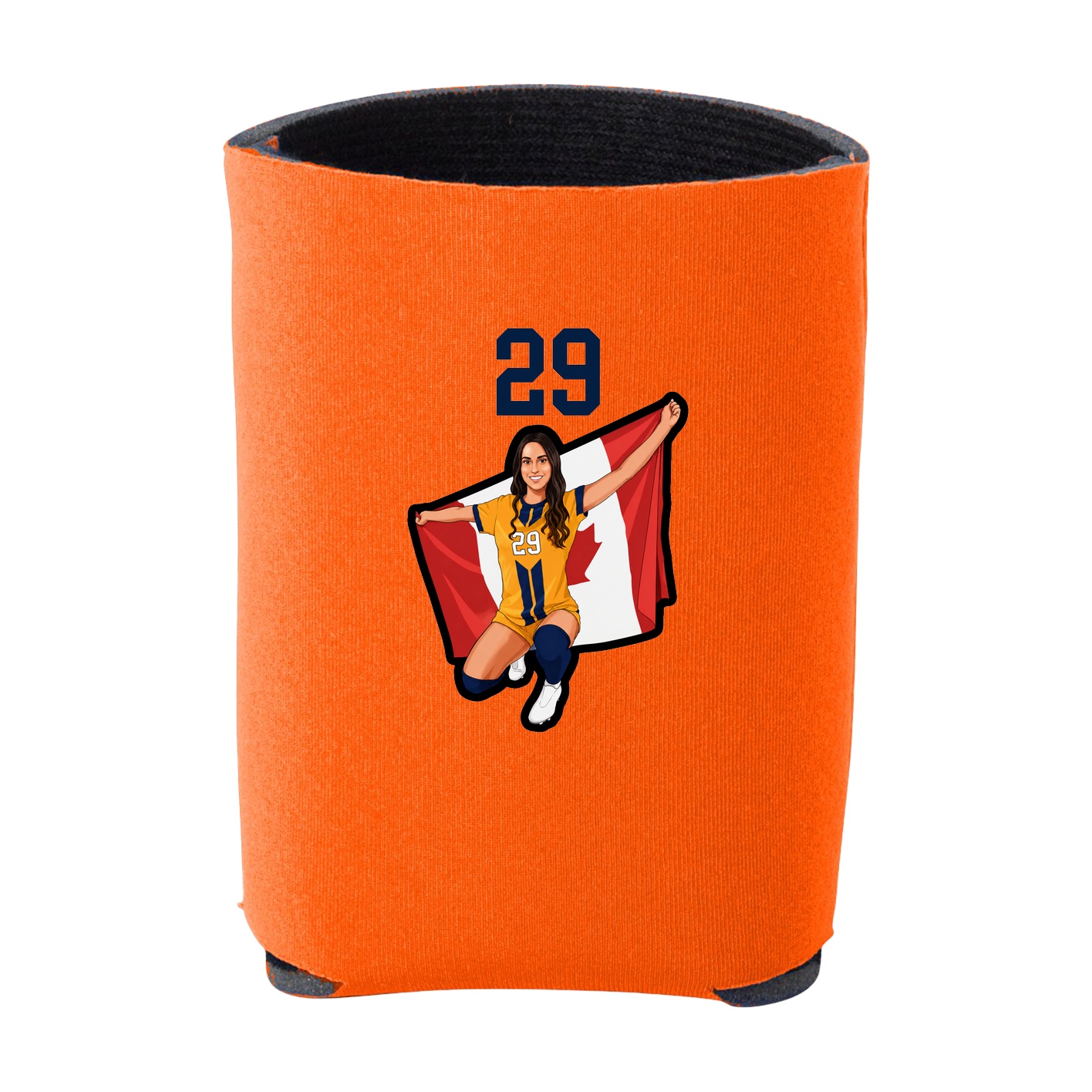 Can Holder — Number Top in Orange