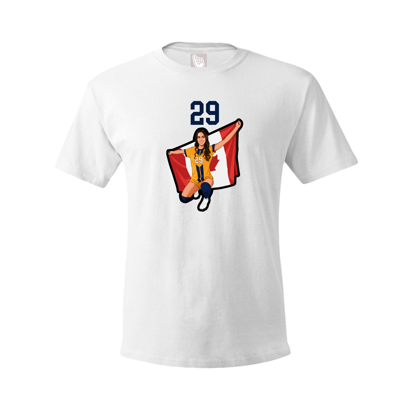 Tee — Number Top in White
