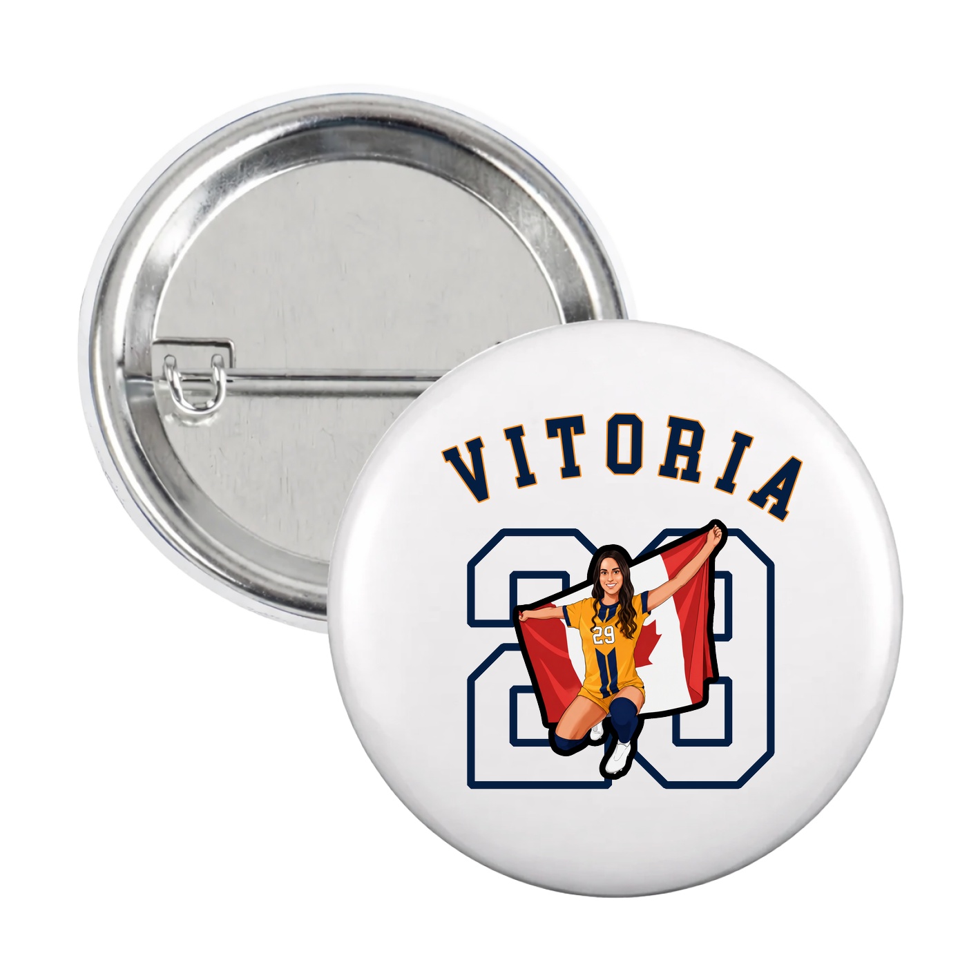 Game Day Button — Shirsey Arch in White