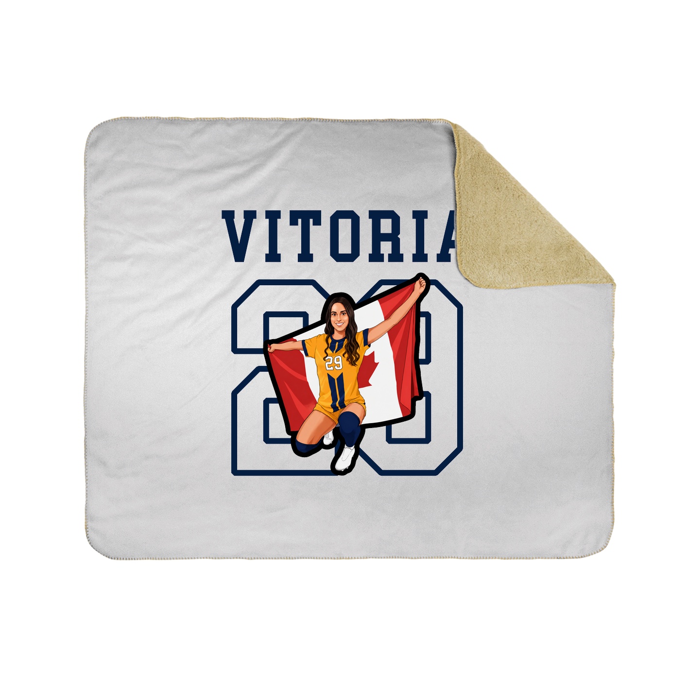 Throw Blanket — Shirsey in White