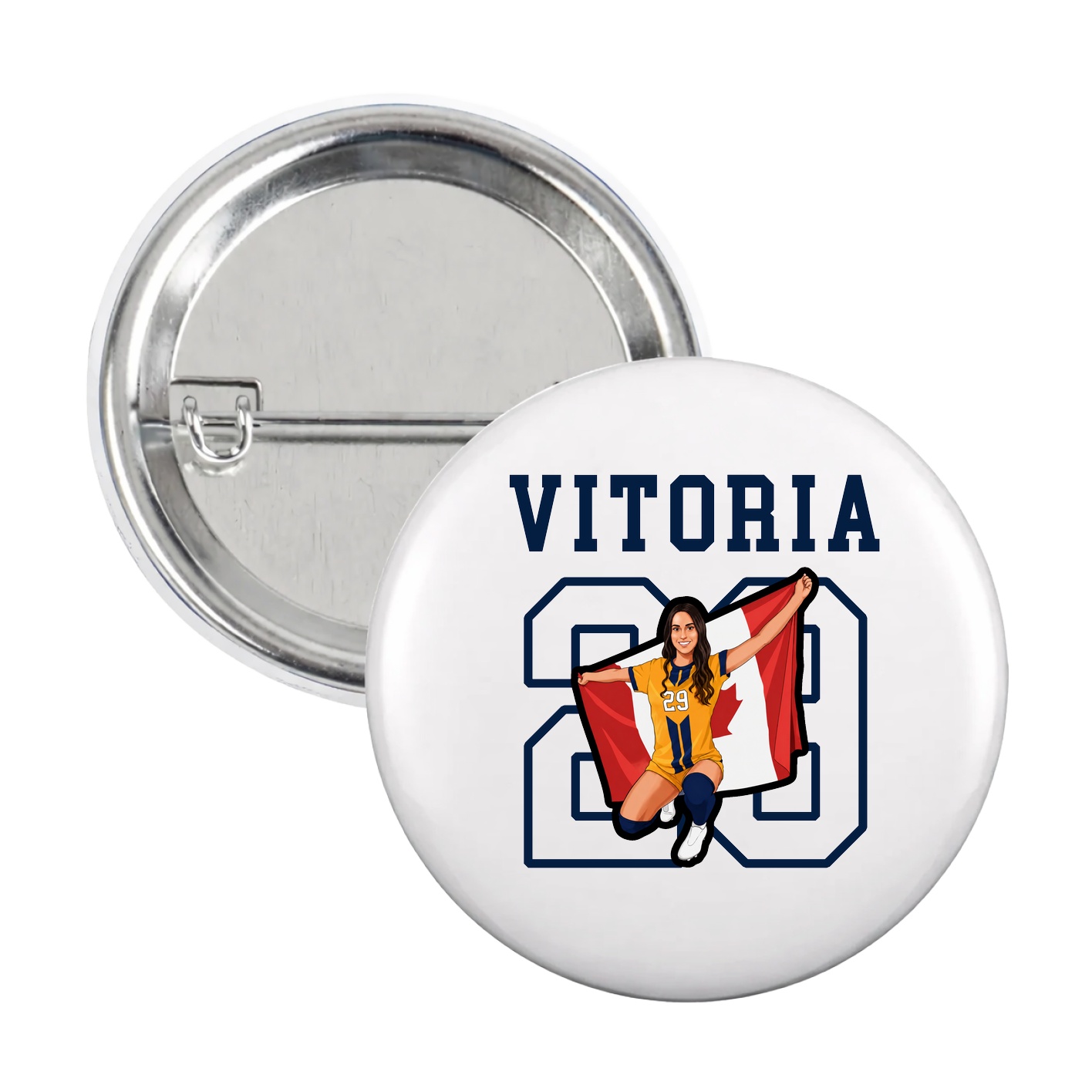 Game Day Button — Shirsey in White