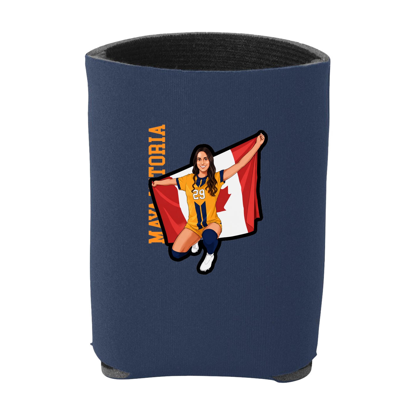 Can Holder — Name Vertical in Navy
