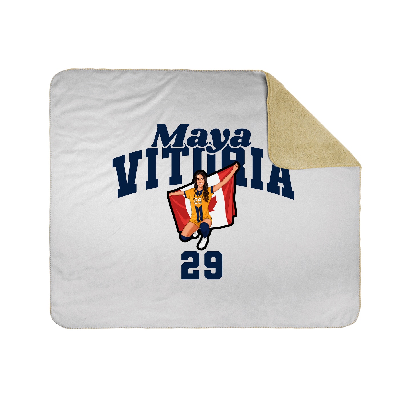 Throw Blanket — Signature Arch in White
