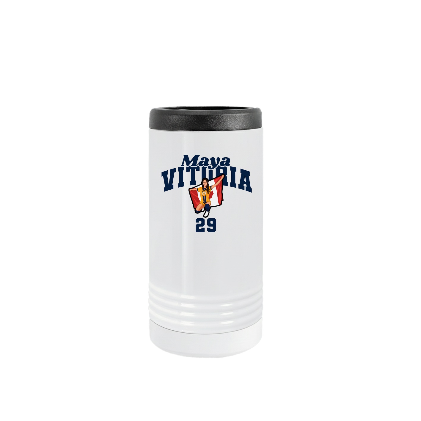 Slim Beverage Holder — Signature Arch in White
