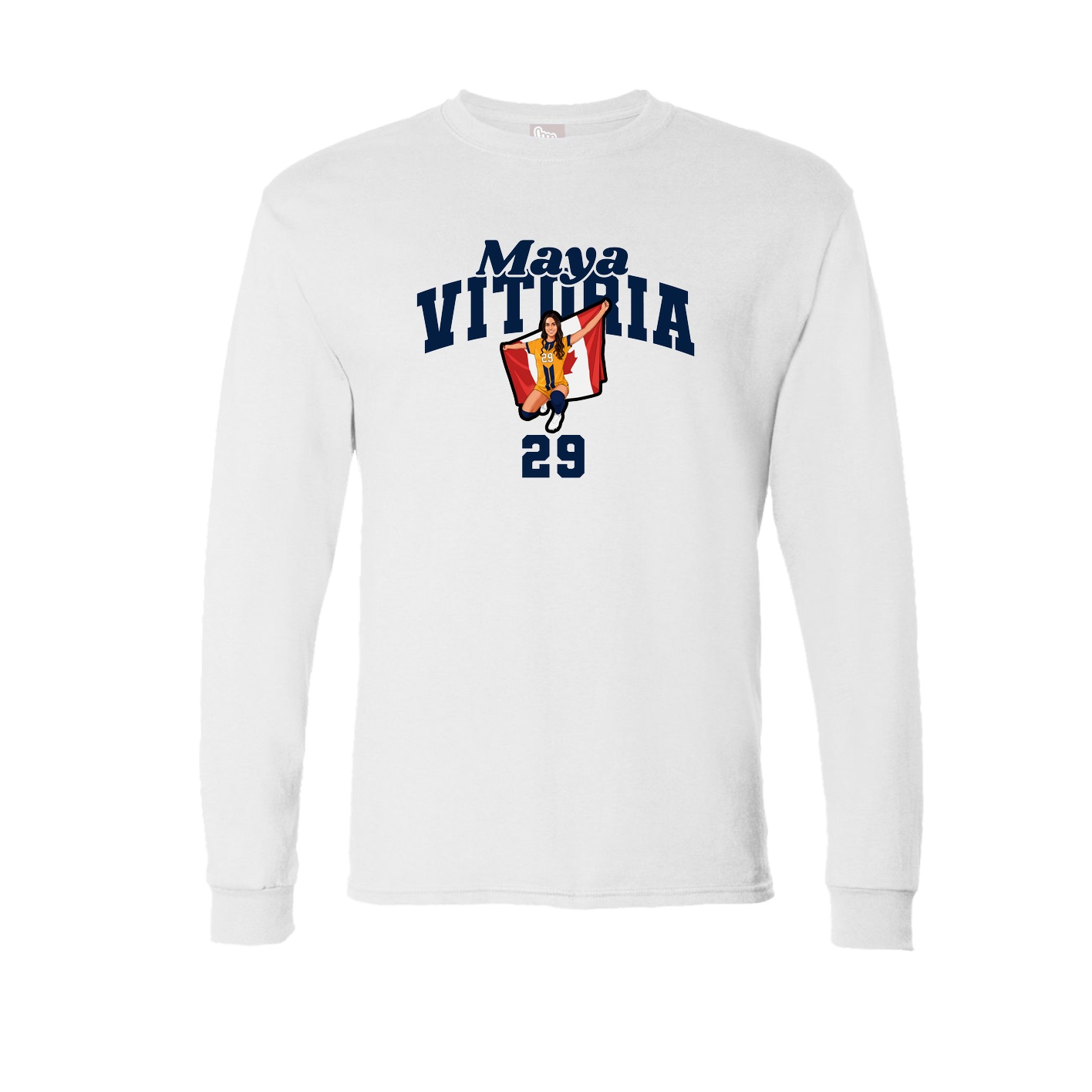 Long Sleeve Tee — Signature Arch in White