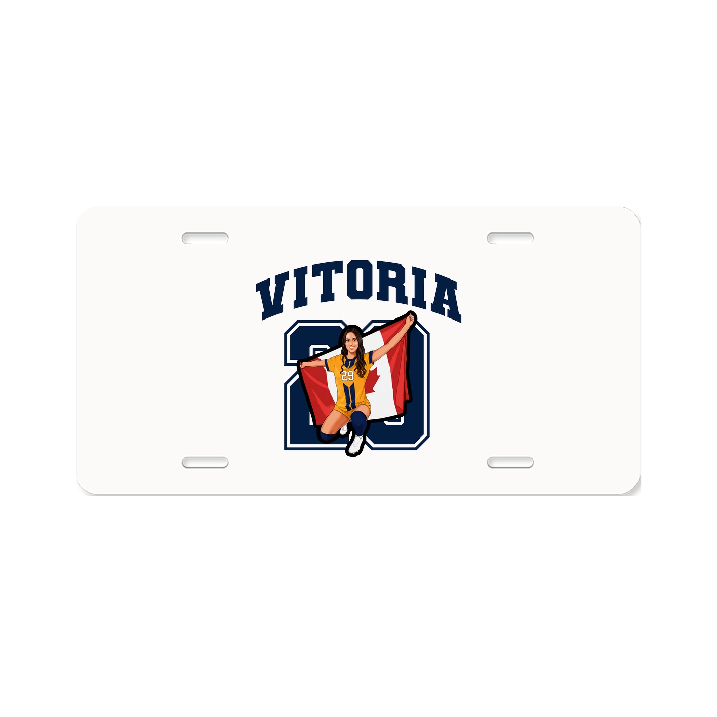 License Plate — Number in Classic