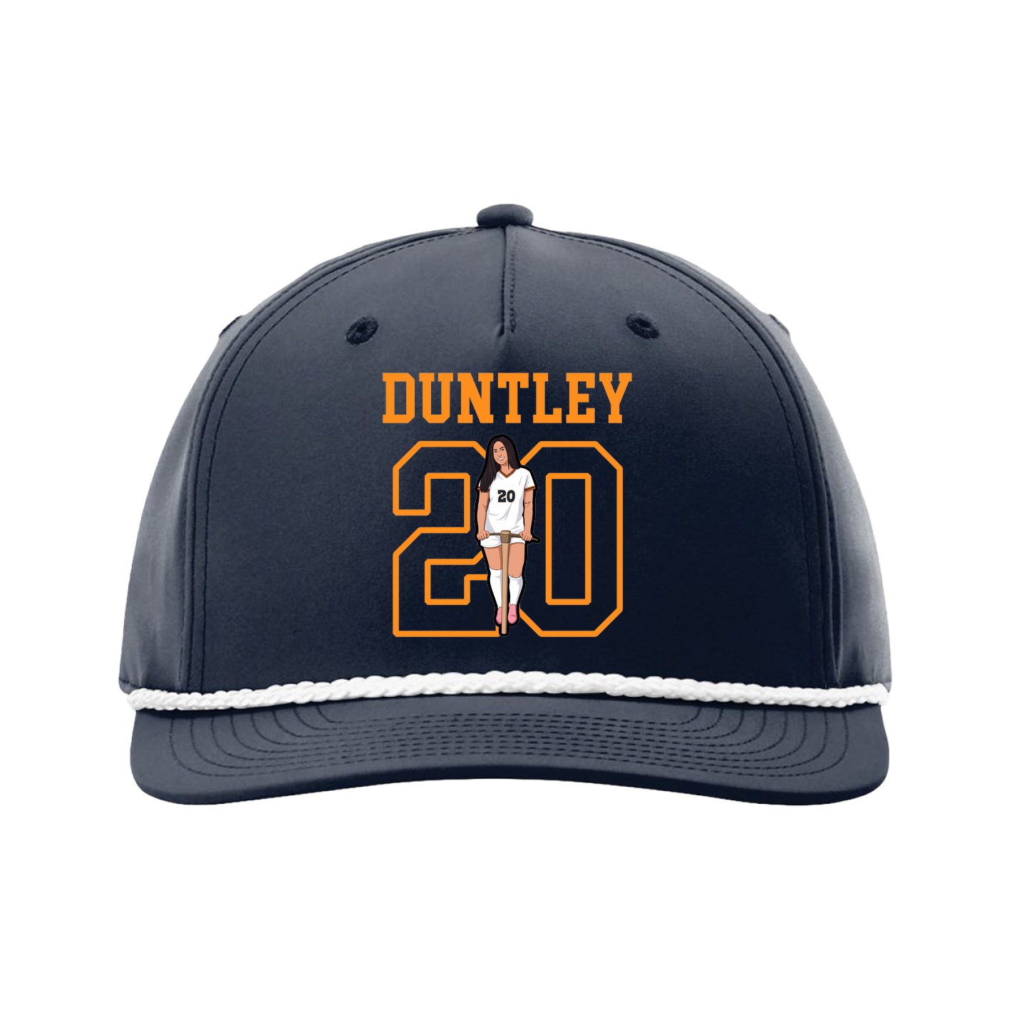 Five-Panel Classic Rope Cap — Shirsey in Navy