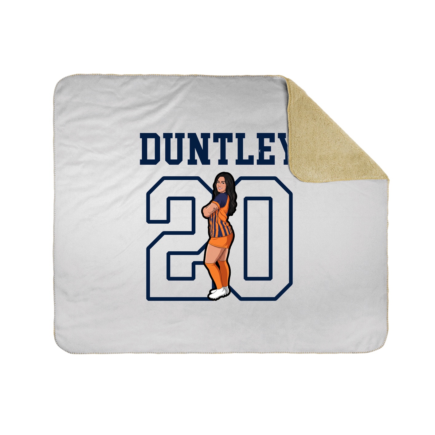 Throw Blanket — Shirsey in White