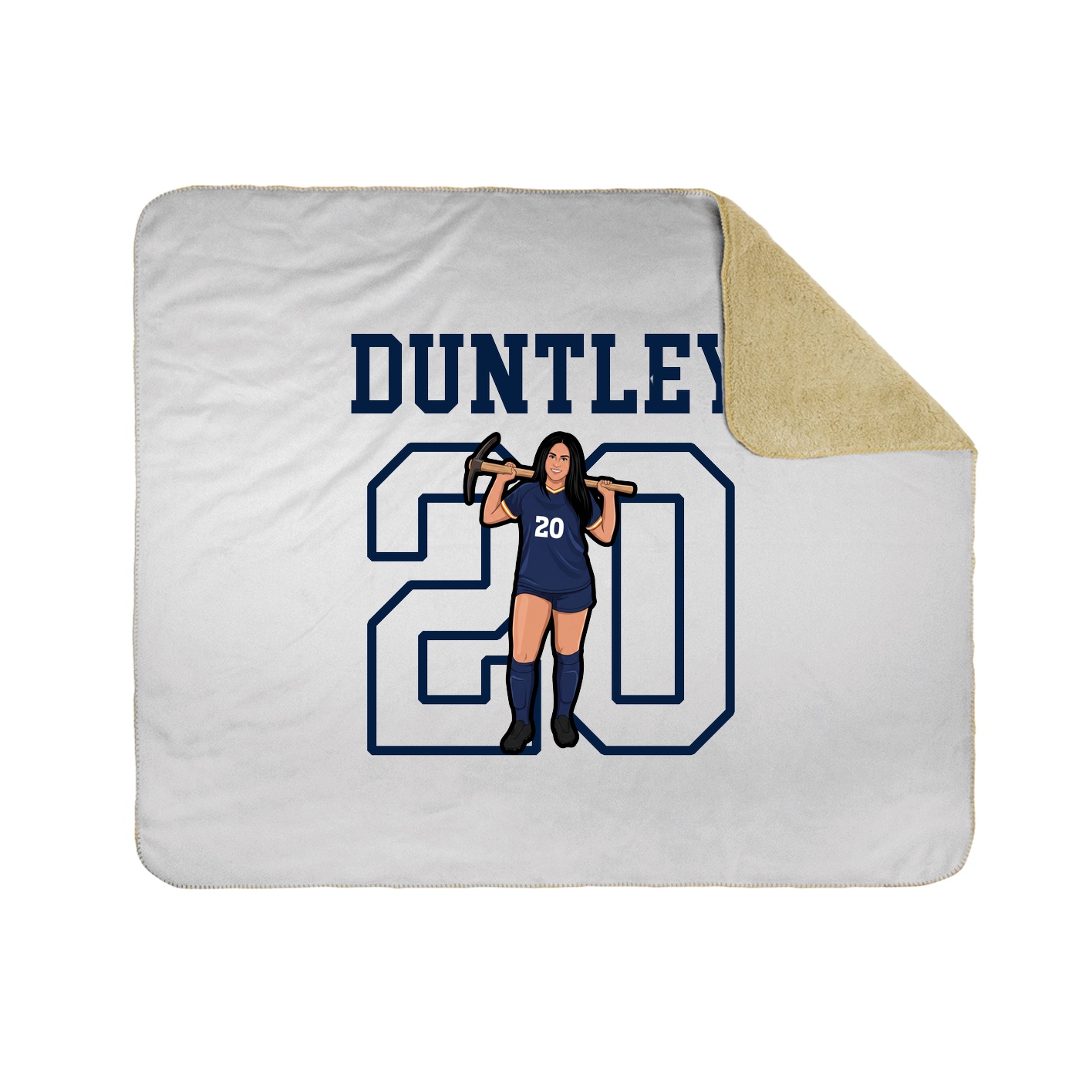 Throw Blanket — Shirsey in White