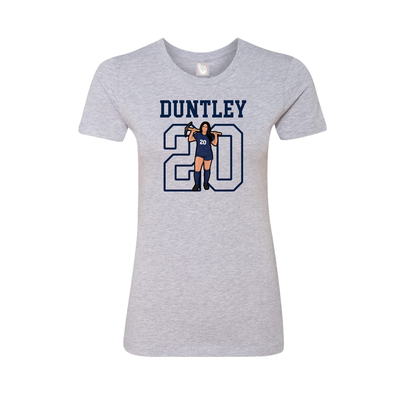 Fitted Women's Tee — Shirsey in Grey