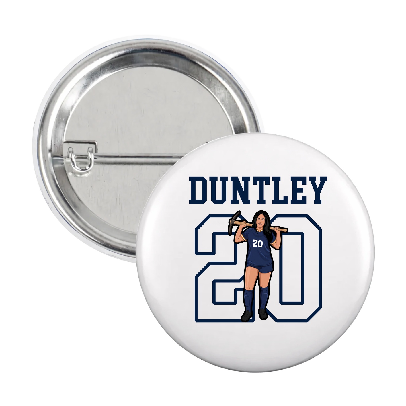 Game Day Button — Shirsey in White