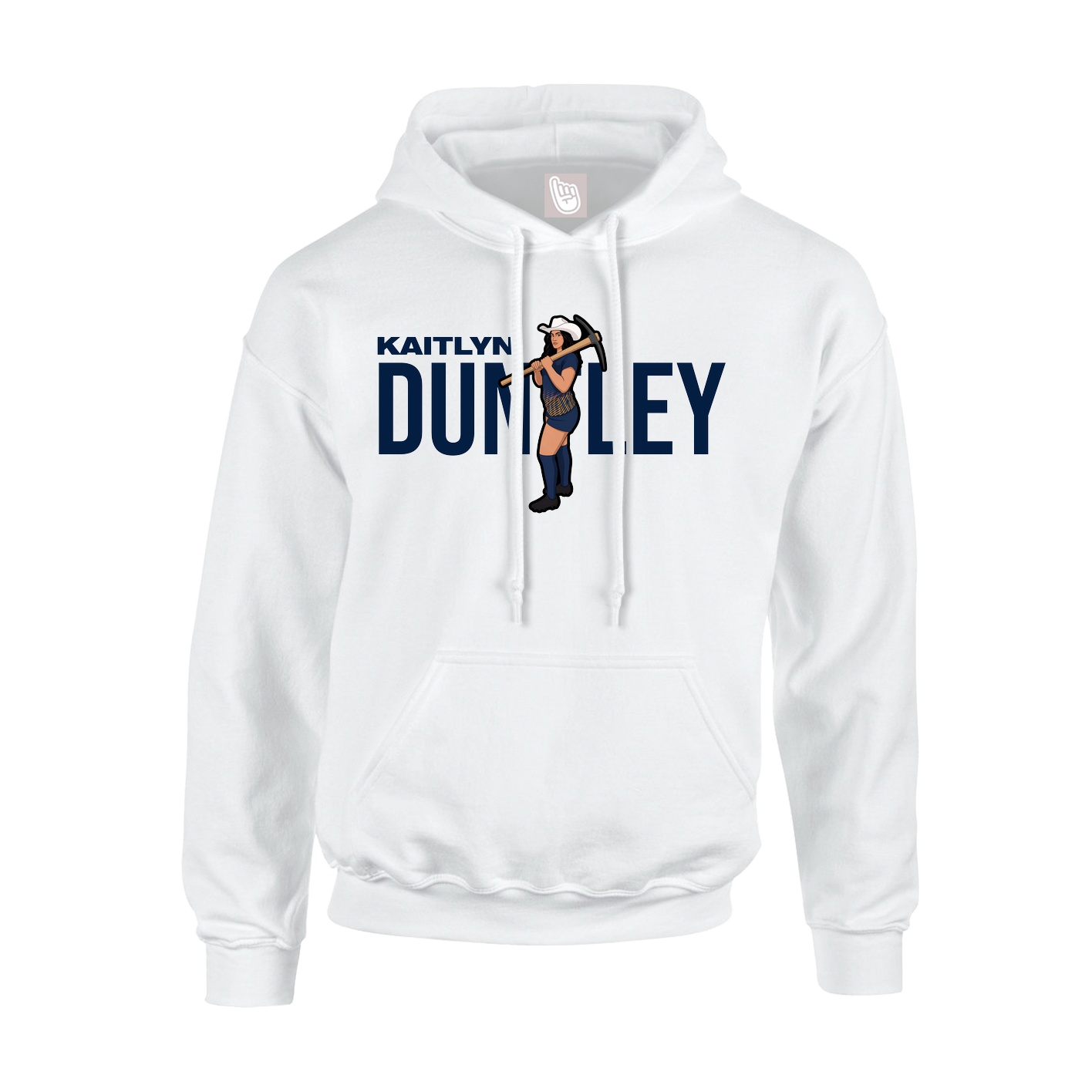 Youth Hoodie — Player Name in White