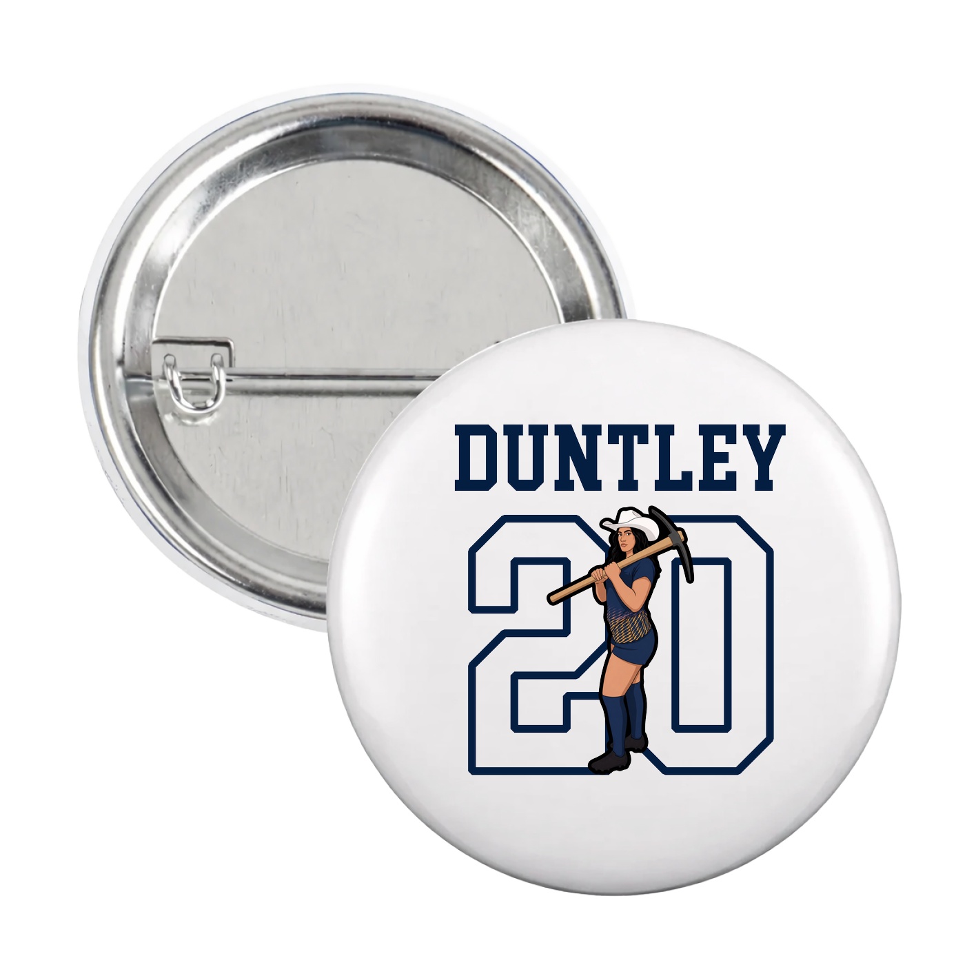 Game Day Button — Shirsey in White