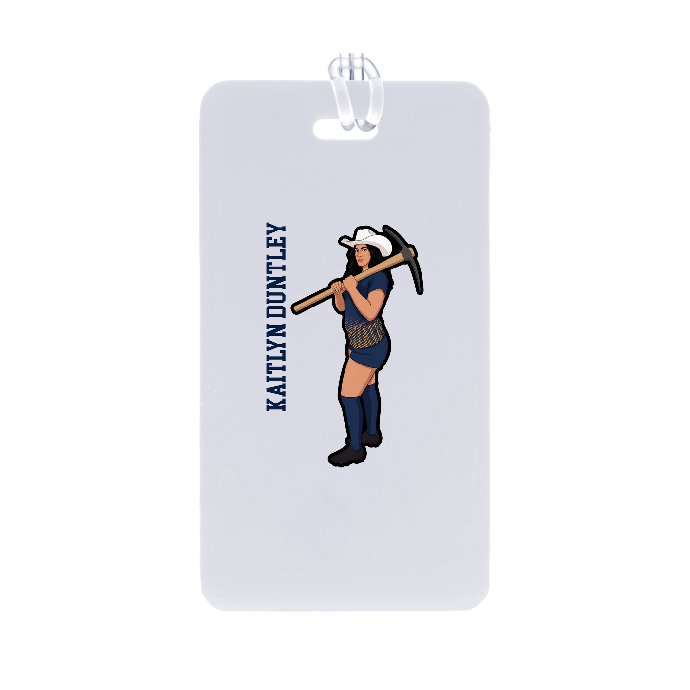 Bag Tag — Name Vertical in Classic
