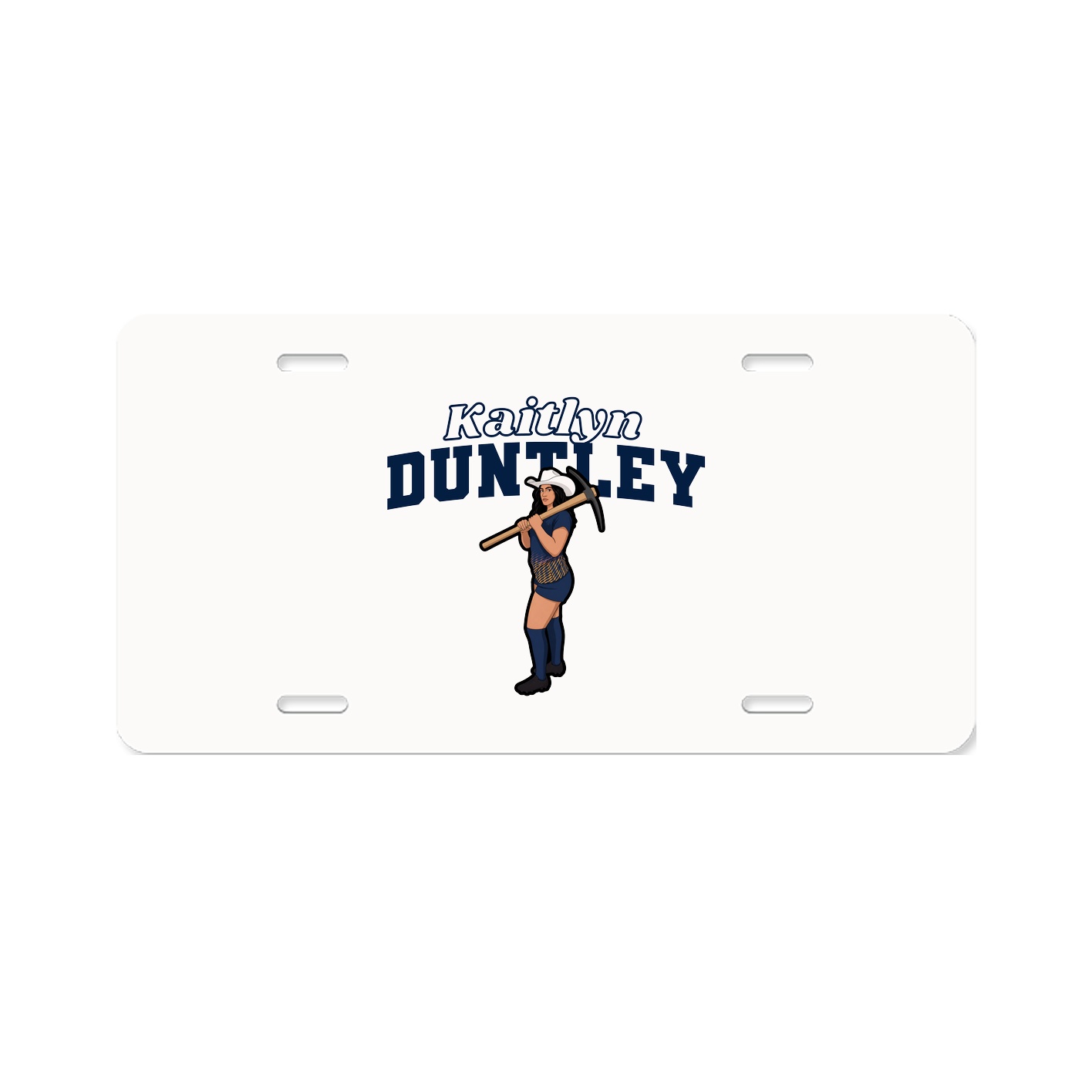 License Plate — Name Arch in Classic
