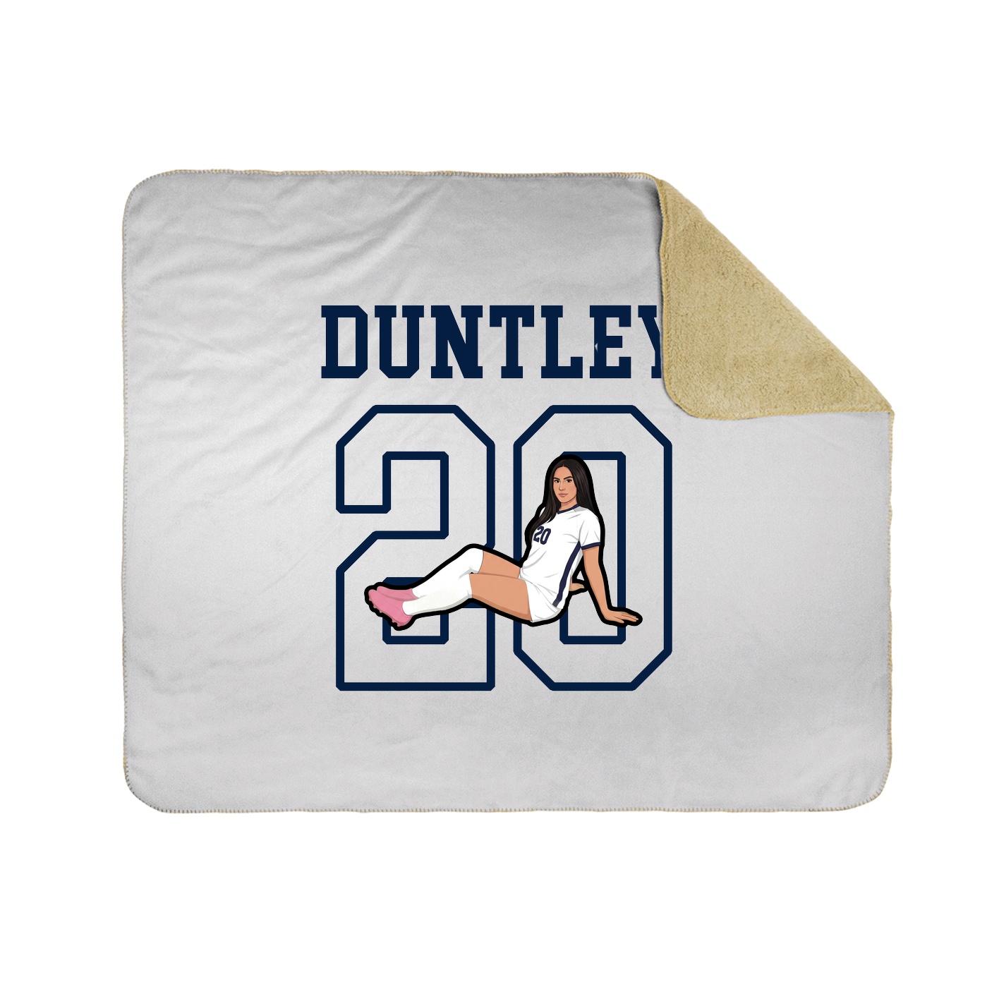Throw Blanket — Shirsey in White