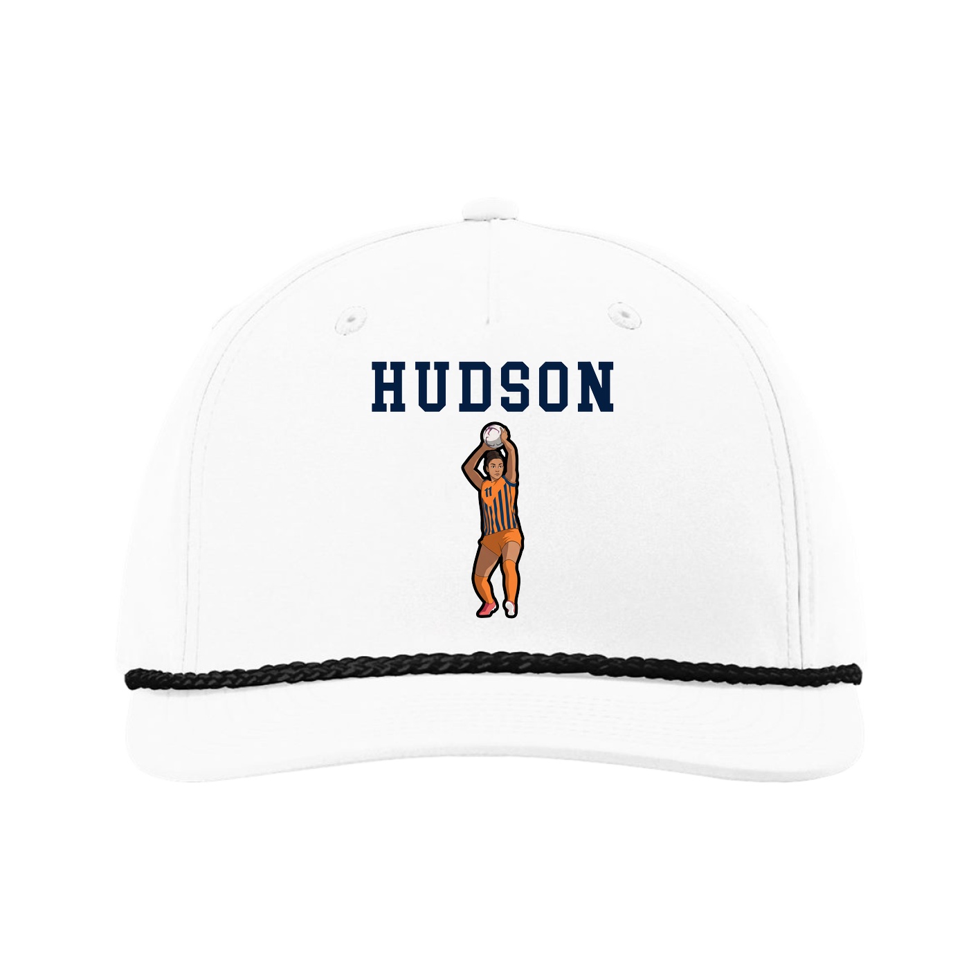 Five-Panel Classic Rope Cap — Shirsey in White