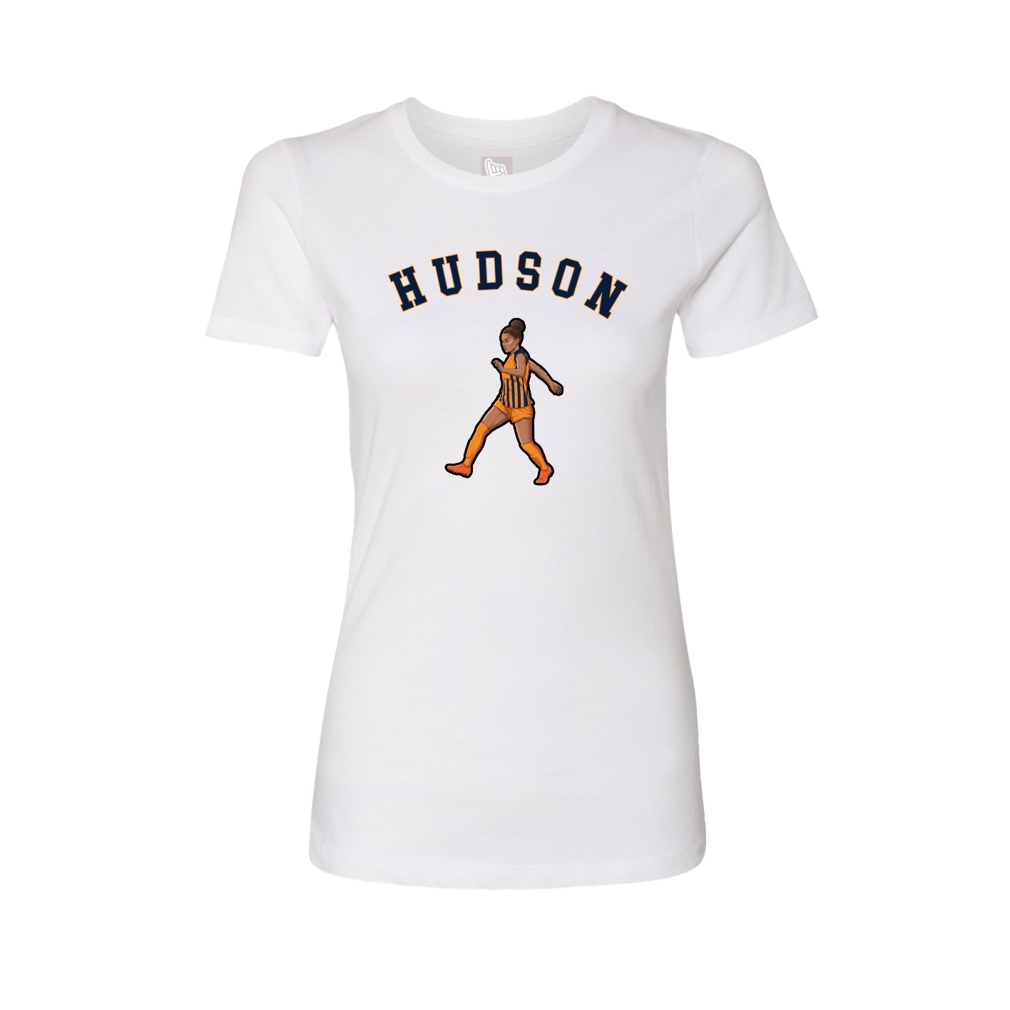 Fitted Women's Tee — Shirsey Arch in White