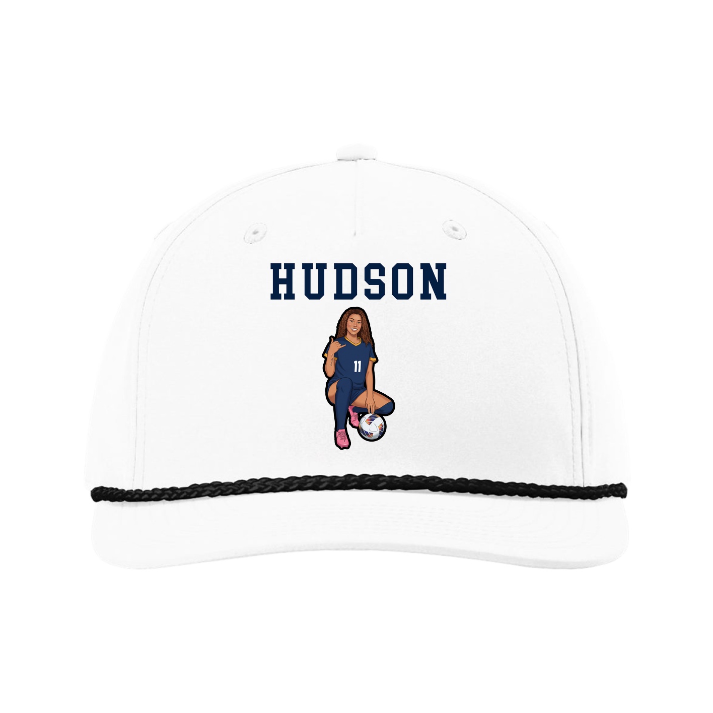Five-Panel Classic Rope Cap — Shirsey in White
