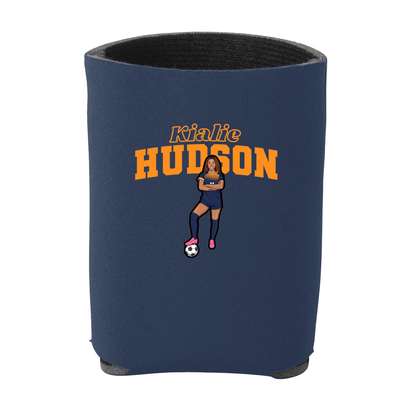 Can Holder — Name Arch in Navy