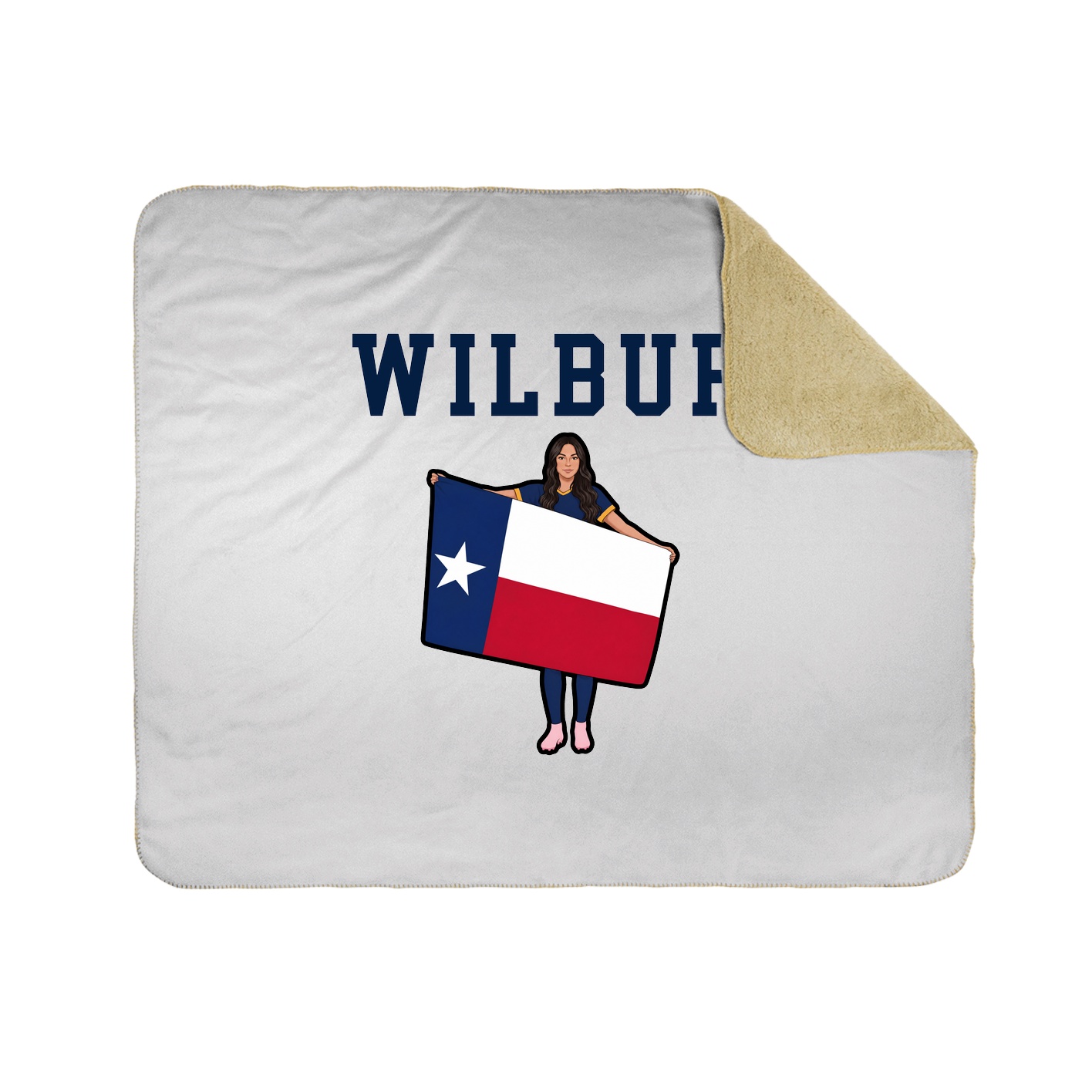 Throw Blanket — Shirsey in White