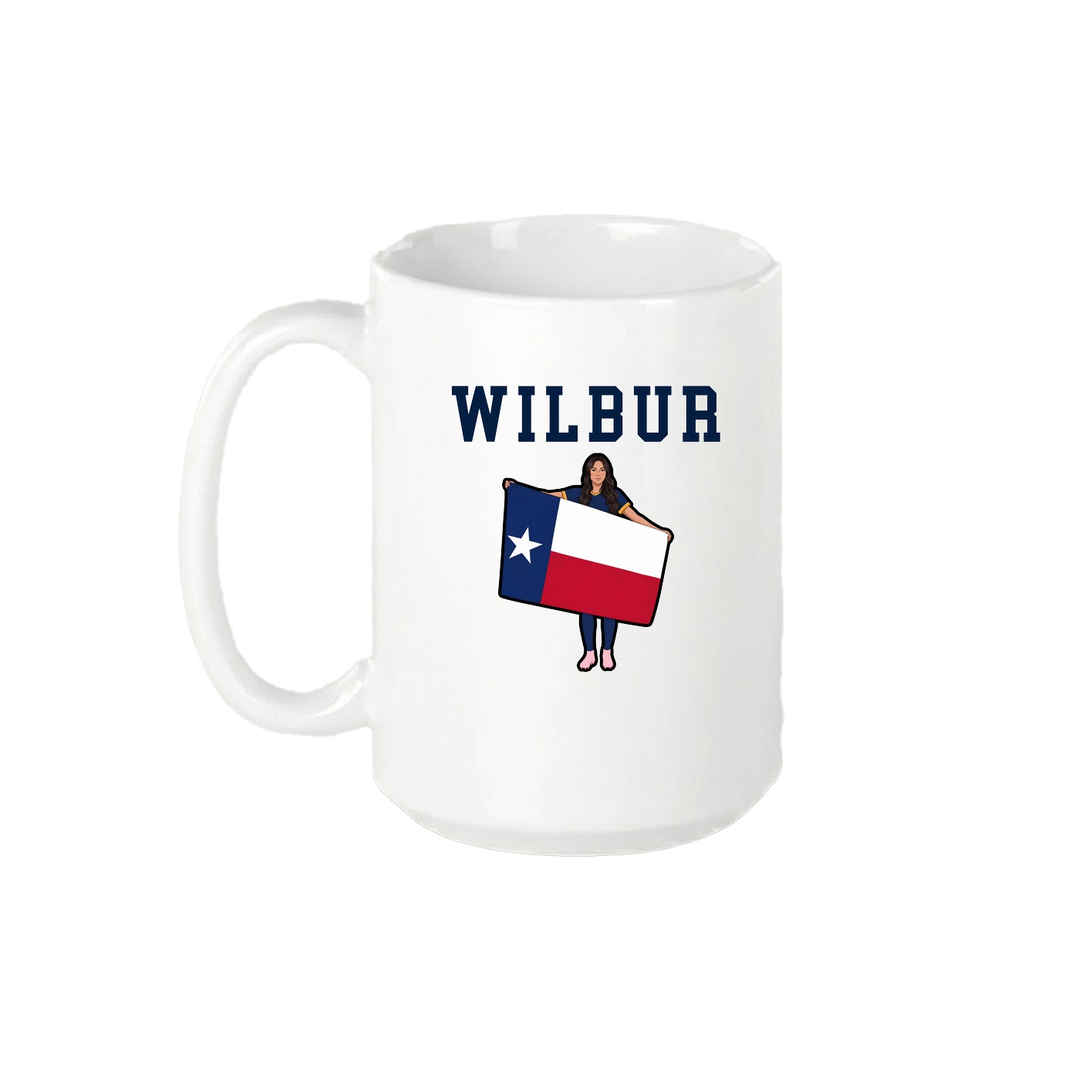 15oz Coffee Mug — Shirsey in White