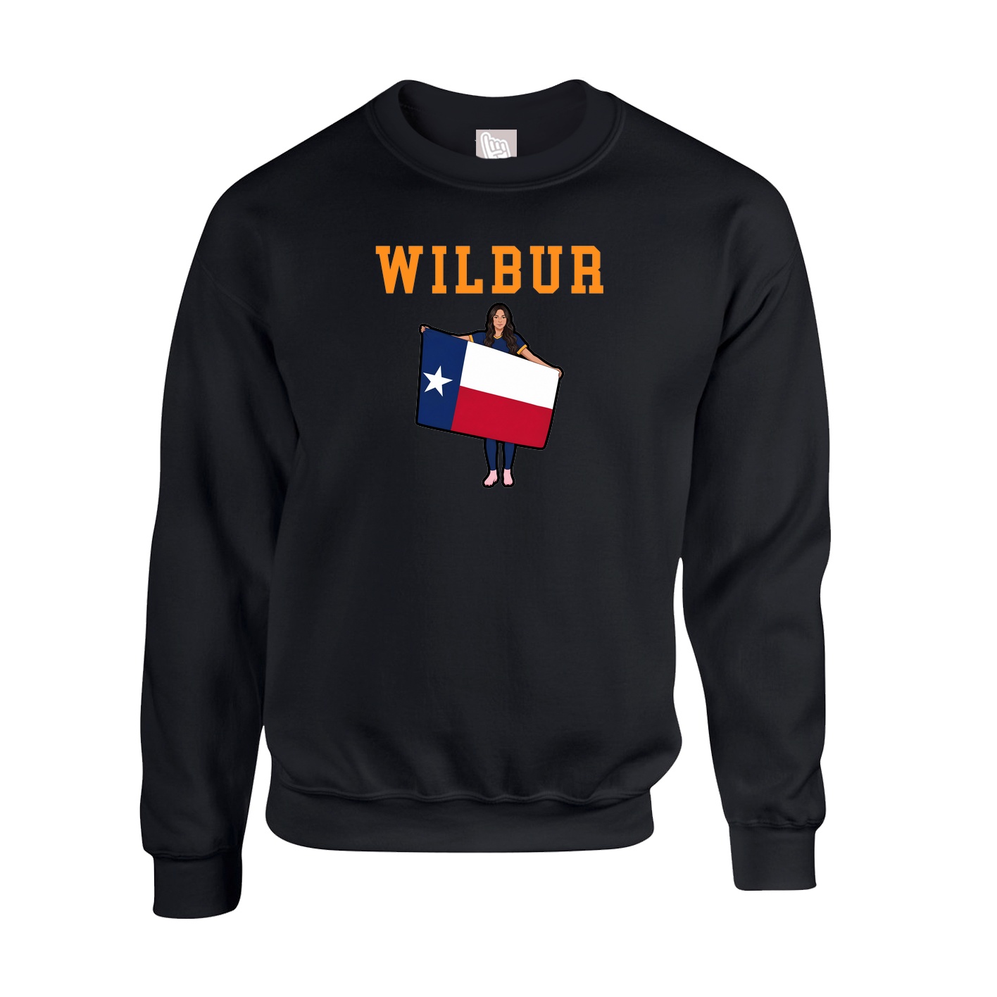 Fleece Crew — Shirsey in Black