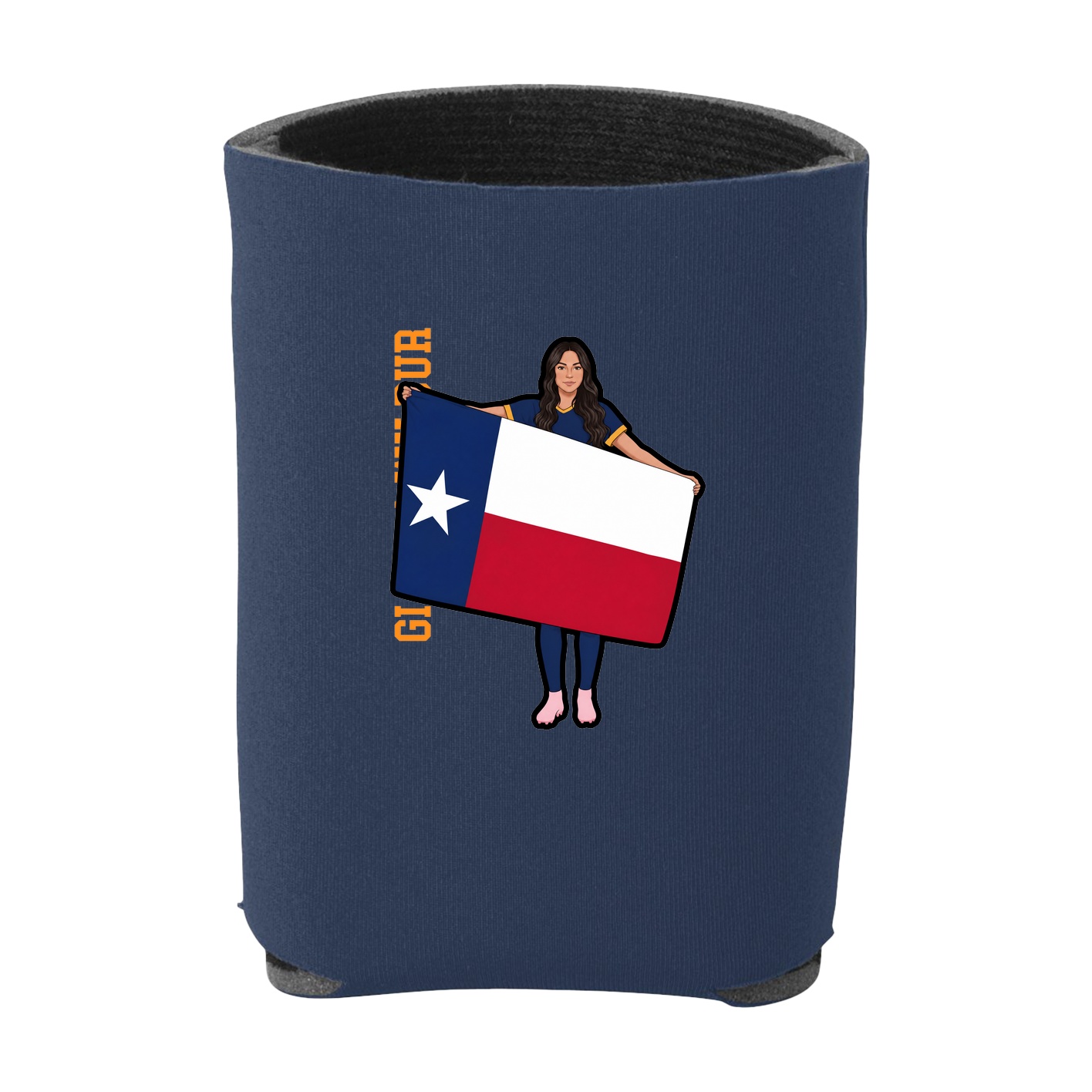 Can Holder — Name Vertical in Navy
