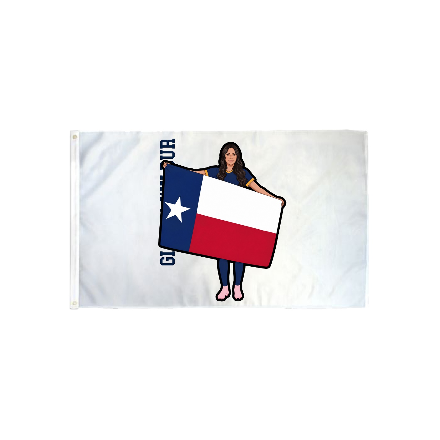 3x5 Flag — Name Vertical in Classic