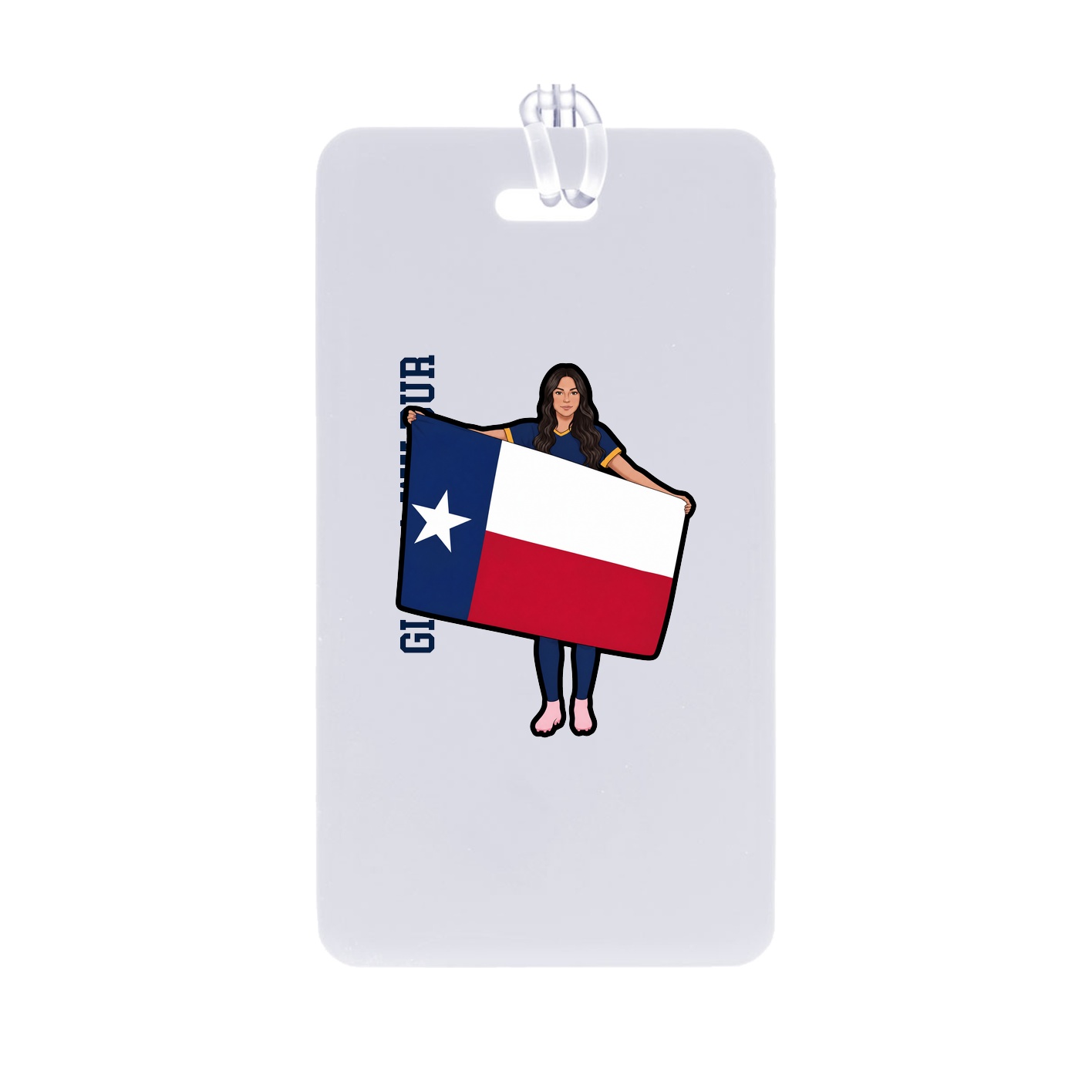 Bag Tag — Name Vertical in Classic