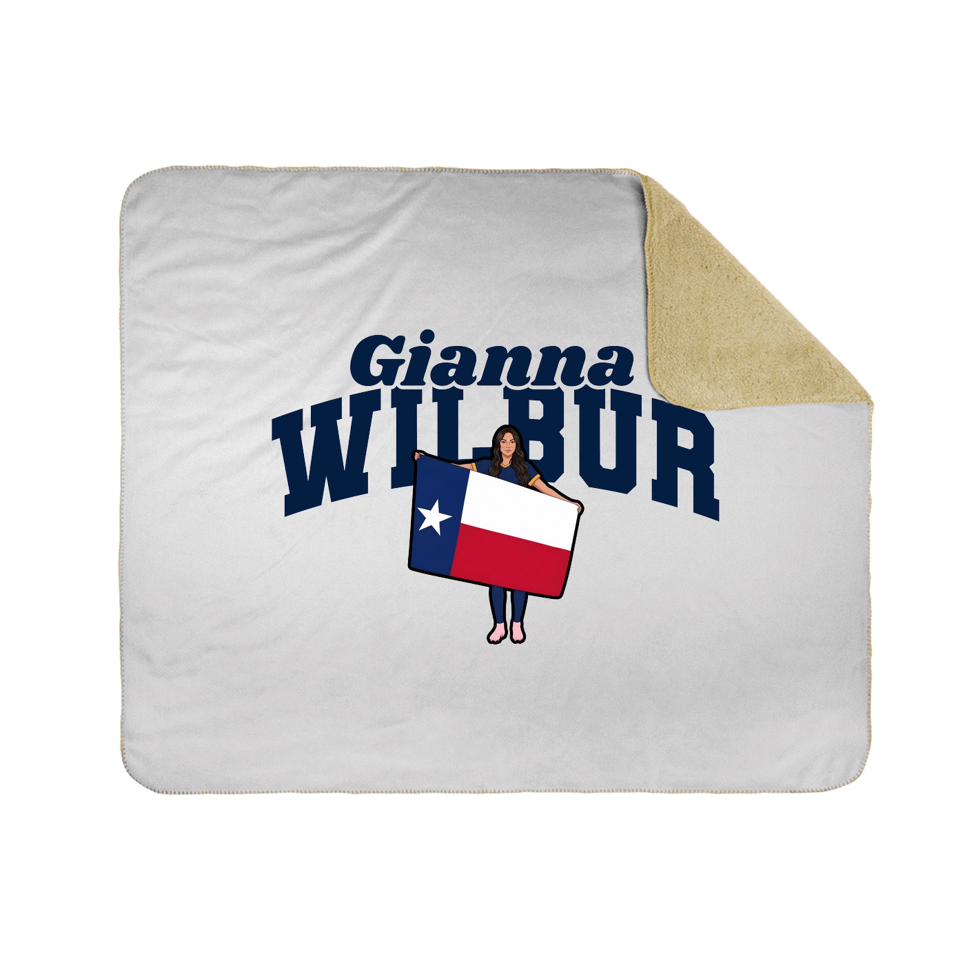 Throw Blanket — Signature Arch in White