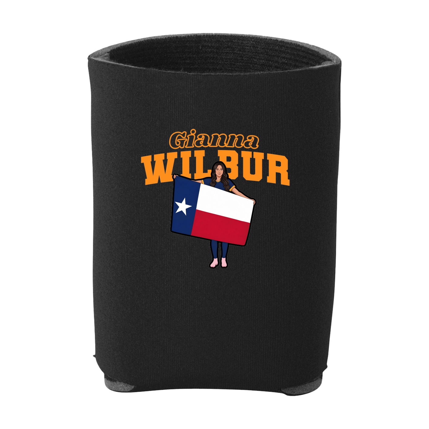 Can Holder — Name Arch in Black